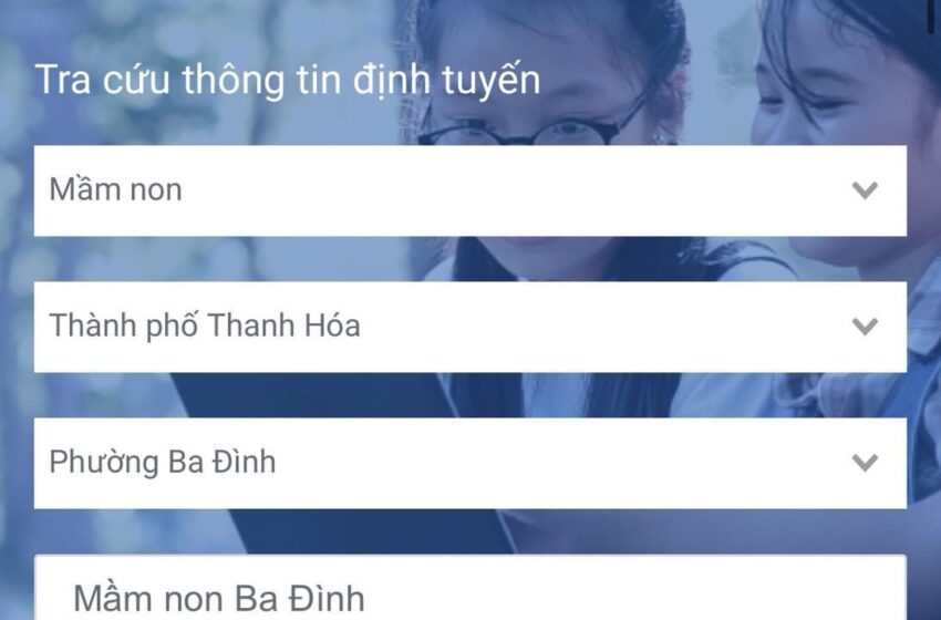 HƯỚNG DẪN PHỤ HUYNH SỬ DỤNG PHẦN MỀM TUYỂN SINH ĐẦU CẤP NĂM HỌC 2024-2025